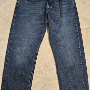 Wrangler Men's Dark Blue Straight Jeans
